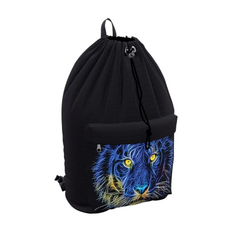 Рюкзак школьный на шнурке ErichKrause EasyLine 16L Night Lion, 57284