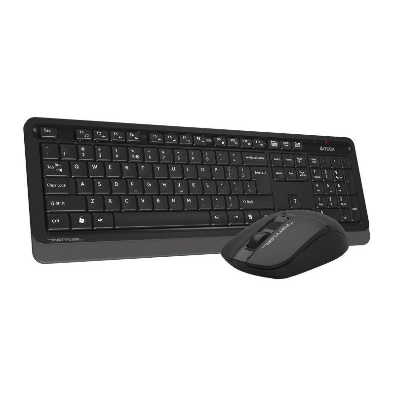 Набор клавиатура+мышь A4Tech Fstyler (FG1012 BLACK) клав:черн/сер мышь:черн