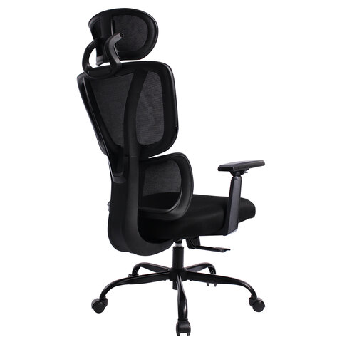 Кресло BRABIX PREMIUM «Fargo ER-710», синхромеханизм, 3D подлокотники, сетка/ткань TW, черное