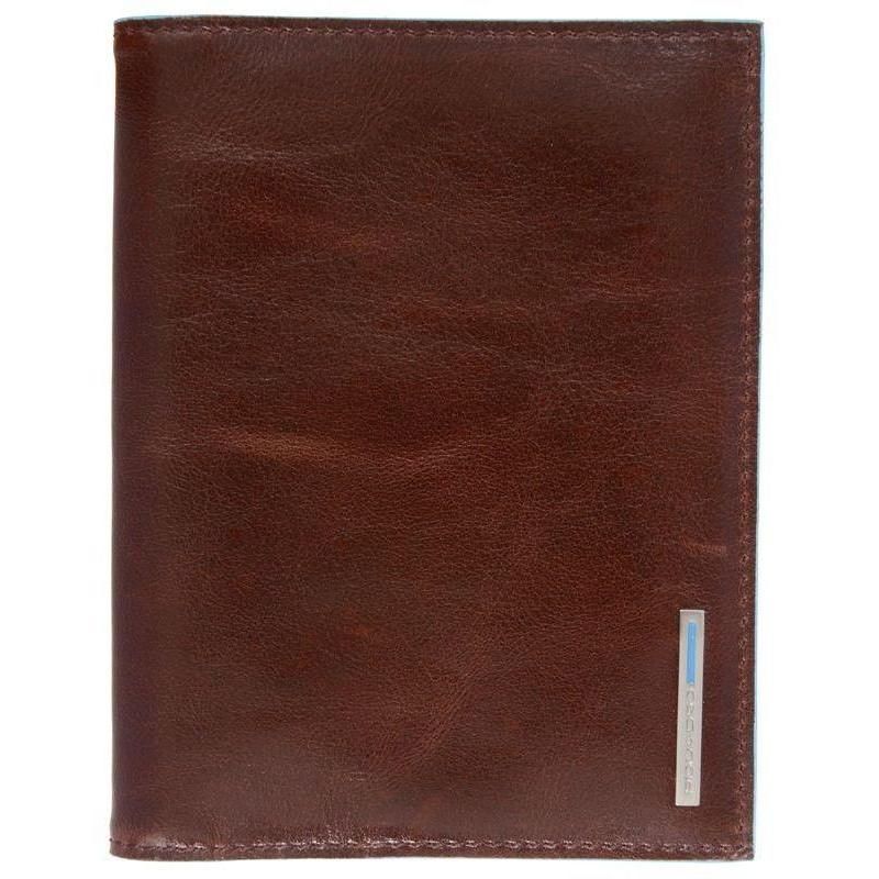 превью Обложка для паспорта Piquadro Blue Square из натуральной кожи коричневого цвета (PP1660B2/MO)