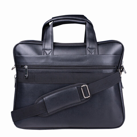 Сумка деловая BRAUBERG «Favorite», 32×41×12 см, отделение для планшета и ноутбука 15.6", кожзам, черная