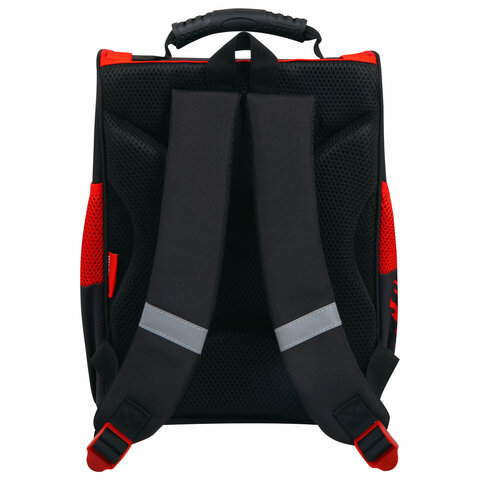 Ранец ПИФАГОР BASIC, 1 отделение, 3 кармана, эргономичная спинка, «Cool wheels», 35×28х18 см