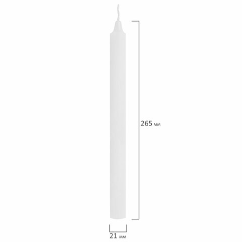 Свечи хозяйственные Maxi Life, до 8 часов, КОМПЛЕКТ 4 шт., H=265 мм, D=21 мм, флоу-пак, LAIMA