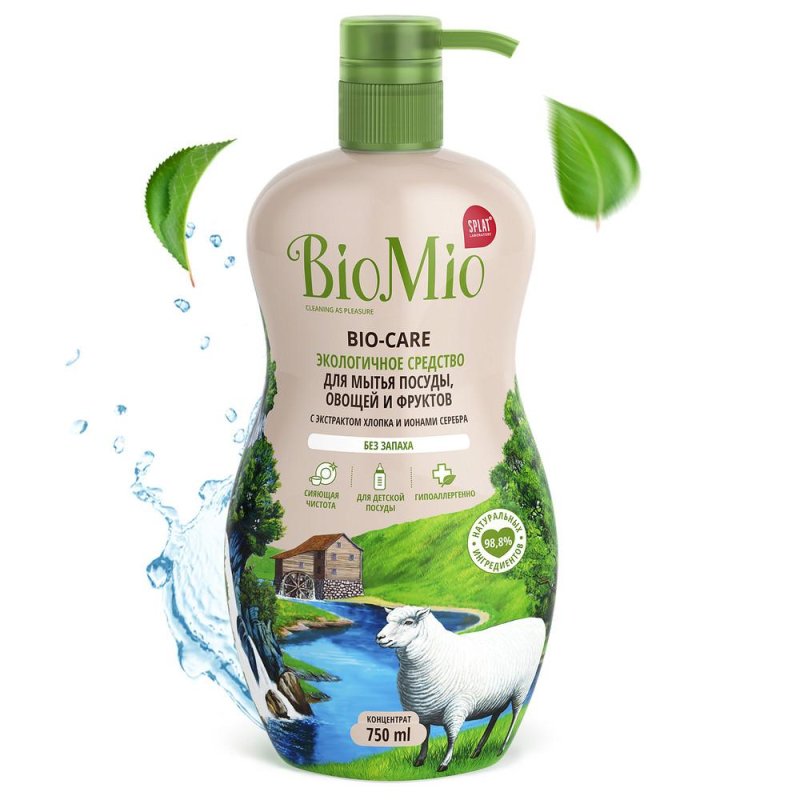 Средство для мытья посуды BioMio Bio Care 750 мл