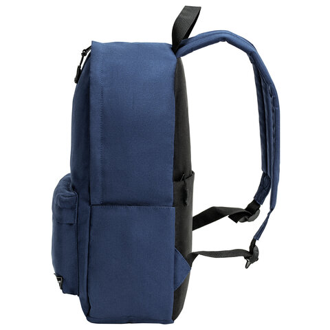 Рюкзак HEIKKI POSITIVE (ХЕЙКИ) универсальный, карман-антивор, Dark blue, 42×28х14 см