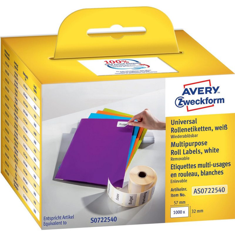 превью Этикет-лента Avery Zweckform AS0722540 57×32мм 1000шт для DYMO