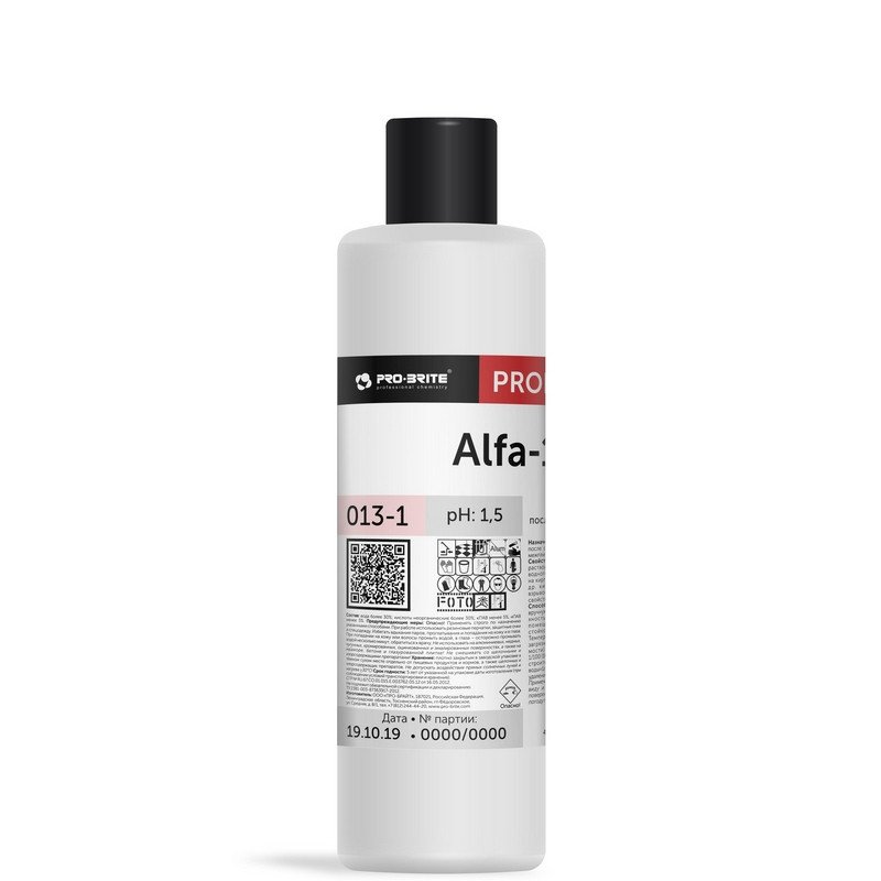 превью Средство для уборки после строительства и ремонта Pro-Brite Alfa-19 1 л (концентрат)
