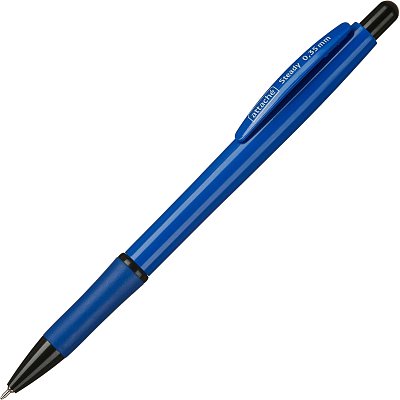 Ручка шариковая автомат. Attache Steady, с манж,0.35мм, синяя