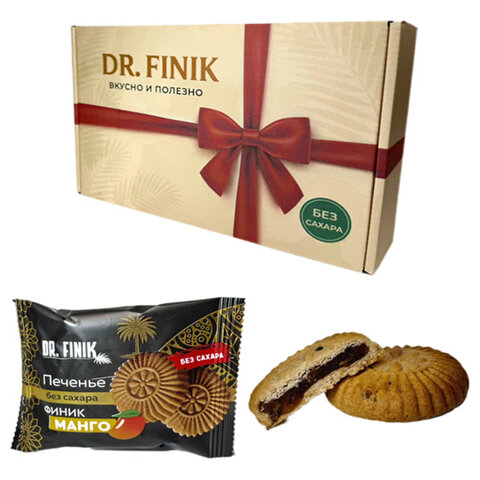 превью Печенье песочное DR. FINIK «Солнышко» с начинкой из мангоБЕЗ САХАРА700 г