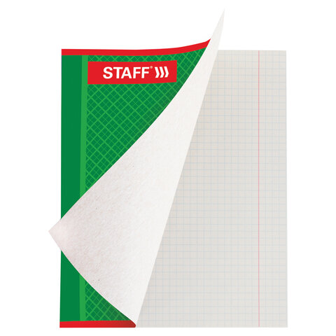 Тетрадь А5, 48 л., STAFF, клетка, офсет №2 ЭКОНОМ, обложка картон, «АБСОЛЮТ»