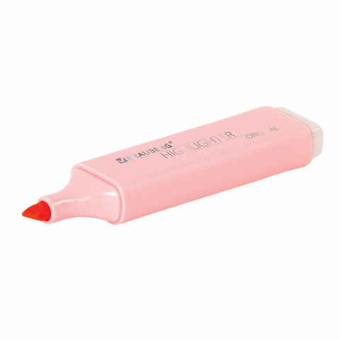 Текстовыделитель BRAUBERG «ORIGINAL PASTEL», ПАСТЕЛЬНЫЙ РОЗОВЫЙ, линия 1-5 мм