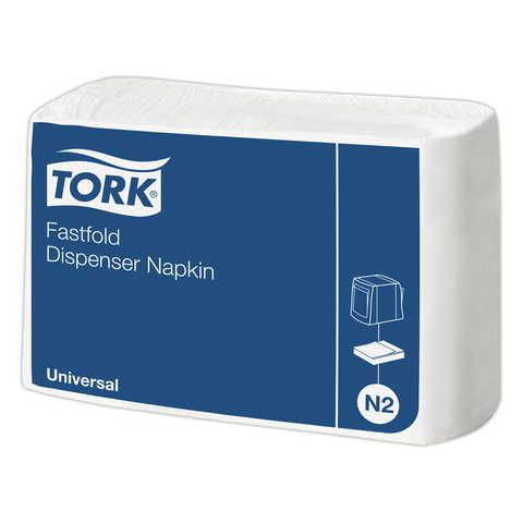 превью Салфетки бумажные для диспенсера Tork №2 1-слойные 25×30 см белые (300 штук в пачке, 36 пачек в упаковке)