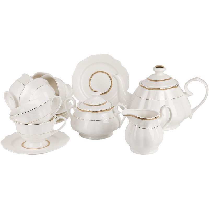 Набор чайный 15пр. White chic (6 персоны) v=190/280/435/1350мл, 0970024