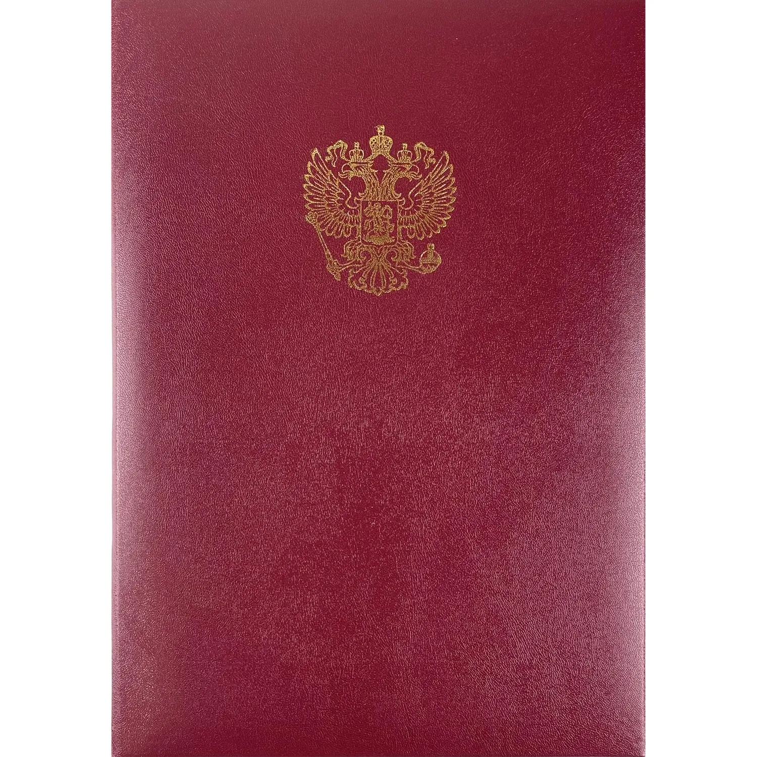 Папка адресная А4 Герб бордовая