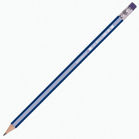 Карандаш чернографитный BRAUBERG «GX-100»1 шт. HBс ластикомкорпус синий181720