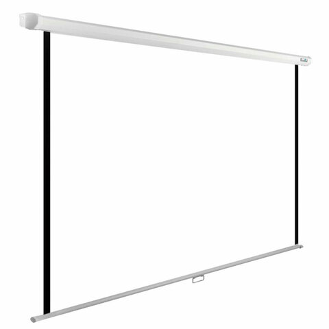 Экран Cactus WallExpert CS-PSWE-200×200-WT, 200×200 см, 1:1, настенно-потолочный, белый