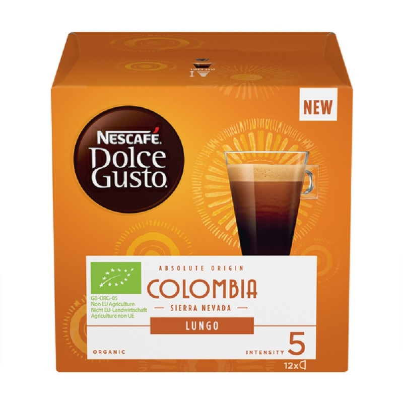 Капсулы для кофемашин Nescafe Dolce Gusto Lungo Colombia (12 штук в упаковке)