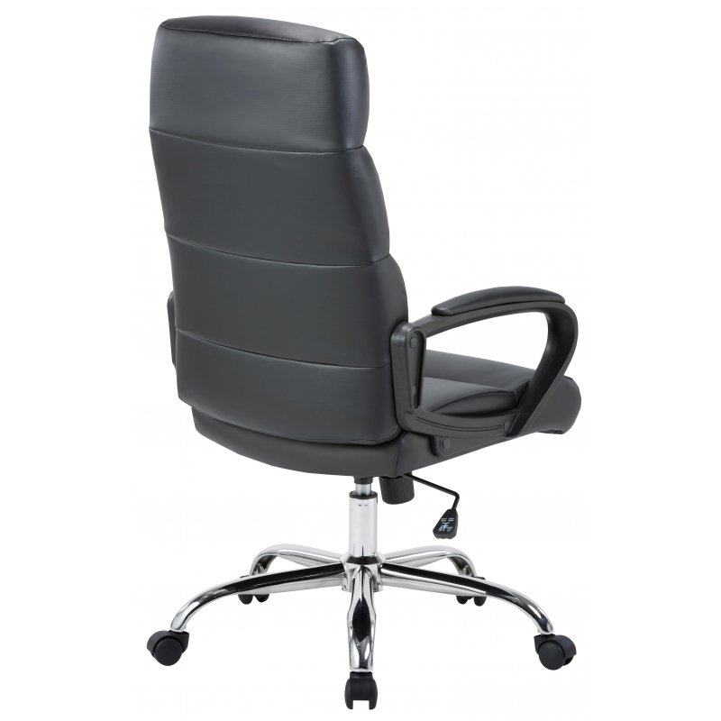 Кресло для руководителя Easy Chair 679 TR черное/серое (рециклированная кожа/пластик)