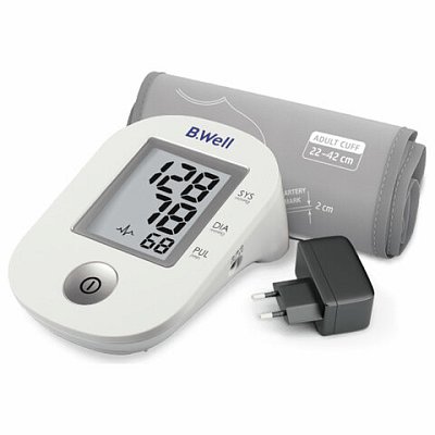 Тонометр B. WELL PRO-33ad, манжета 22-42 см, автоматический, на плечо, адаптер питания