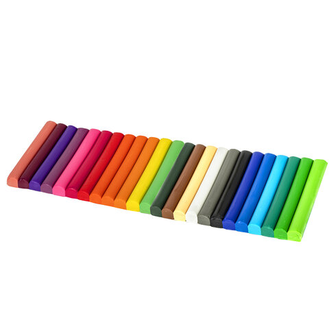 Пластилин классический BRAUBERG KIDS, 24 цвета, 500 г, ВЫСШЕЕ КАЧЕСТВО