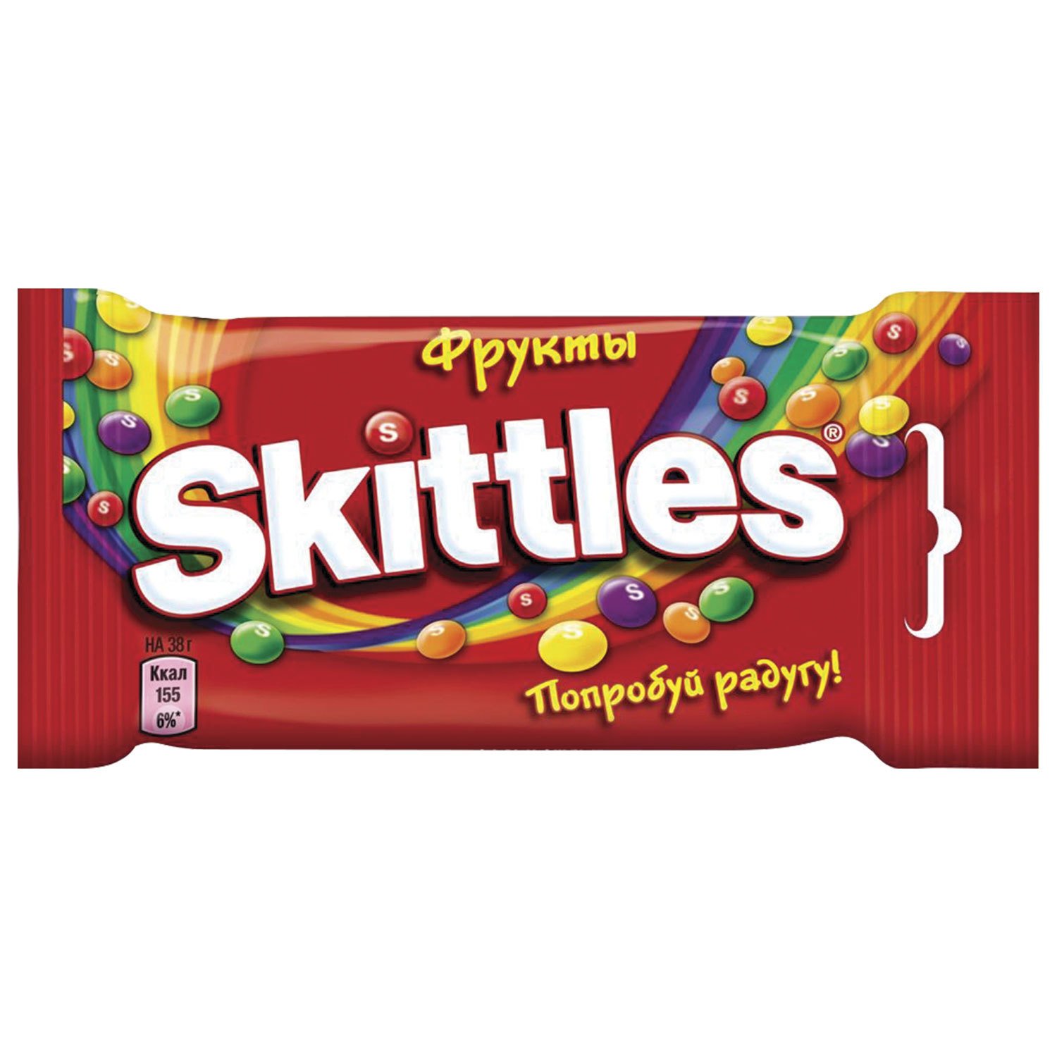 превью Жевательная конфета SKITTLES (Скитлс) «Фрукты», 38 г