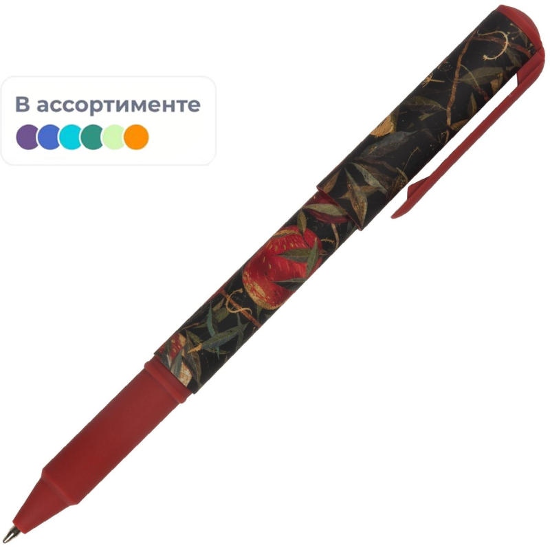 превью Ручка шариковая неавтомат. DreamWrite. Flora. BlackNight0.7, син, асс20-0264/14
