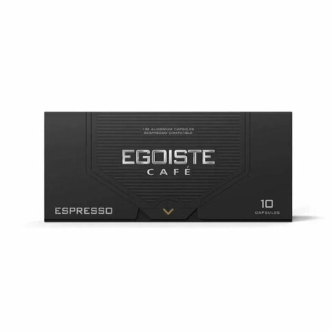 Кофе в капсулах EGOISTE «ESPRESSO» для кофемашин Nespresso, 10 порций, арабика 100%, ФРАНЦИЯ