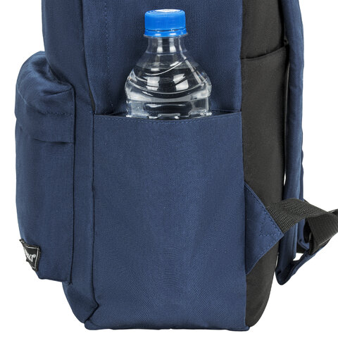 Рюкзак HEIKKI POSITIVE (ХЕЙКИ) универсальный, карман-антивор, Dark blue, 42×28х14 см