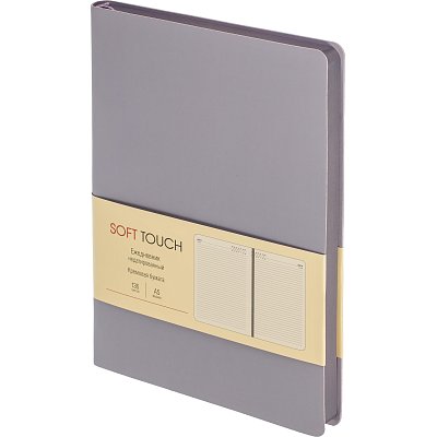 Ежедневник недатированный А5 136л SOFT TOUCH интегр. лавандов ЕКСТ52213603
