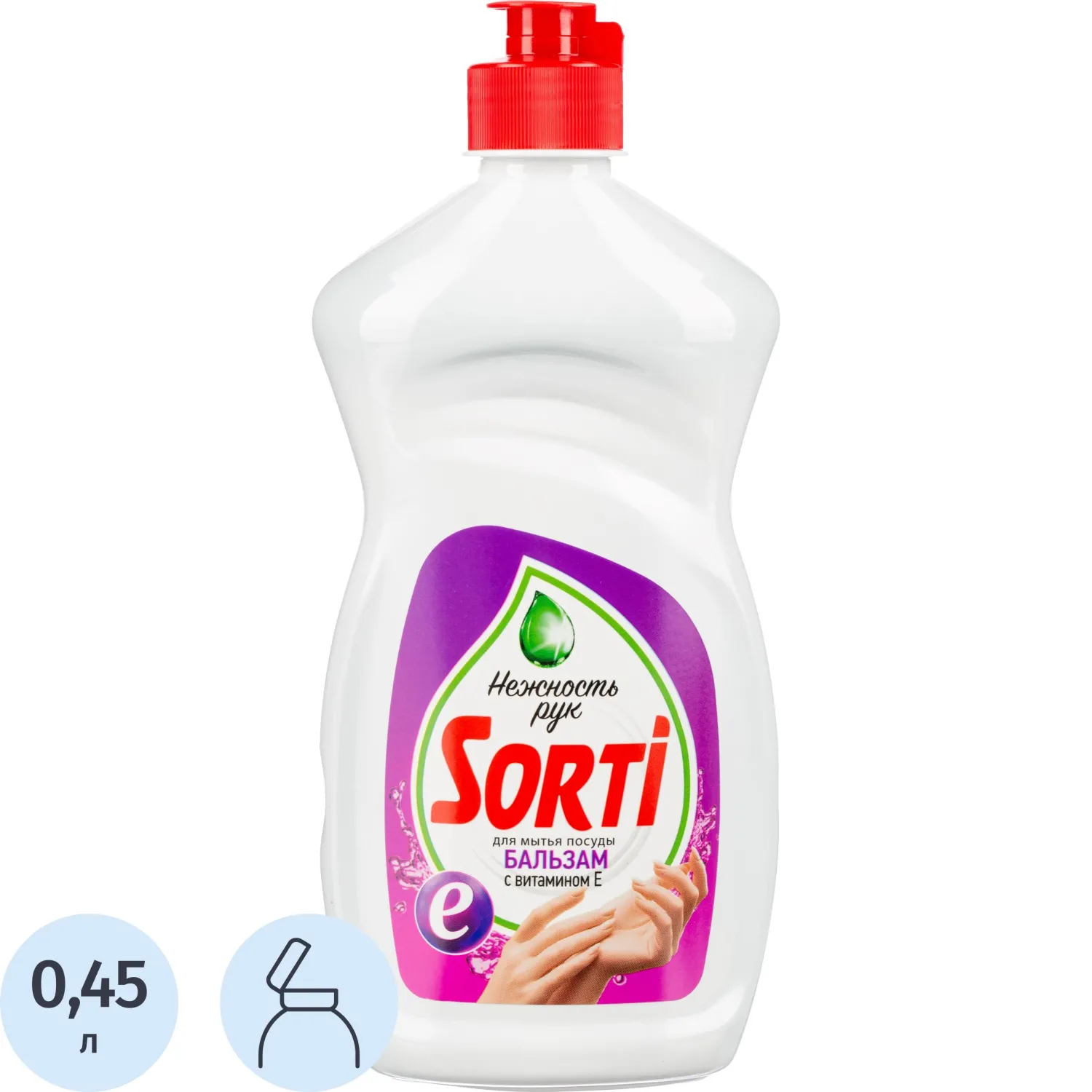 Средство для мытья посуды Sorti гель 0.45 л