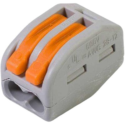 Клемма WAGO 222-412 (2×2.5мм2 с рычажком) уп. (50шт) бтп