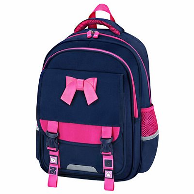 Рюкзак BRAUBERG SNAP, 2 отделения, 3 кармана, «Elegant bow», 39×28х16 см