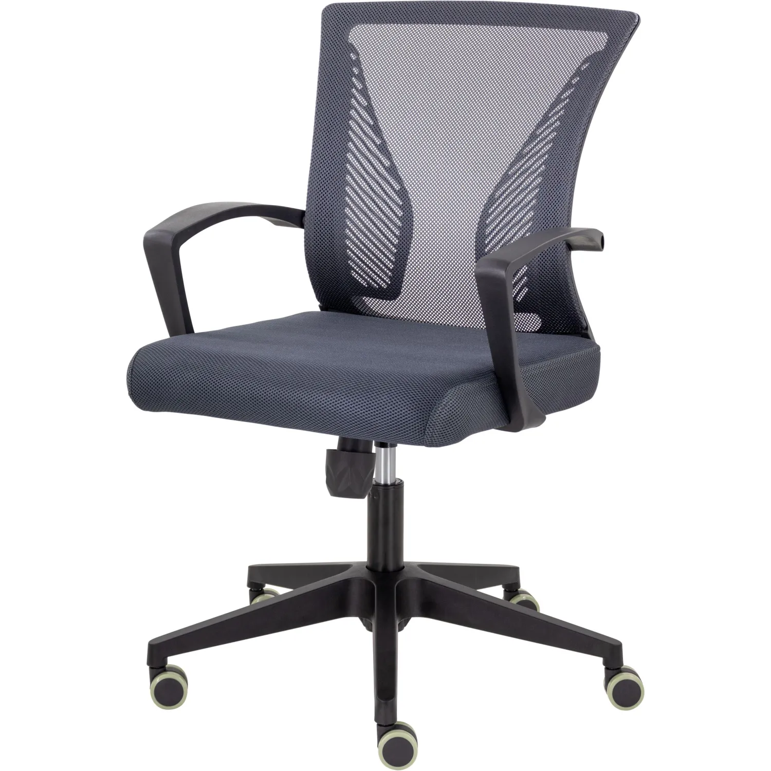 превью Кресло офисное Easy Chair СН-800 Энжел серое (сетка, пластик)
