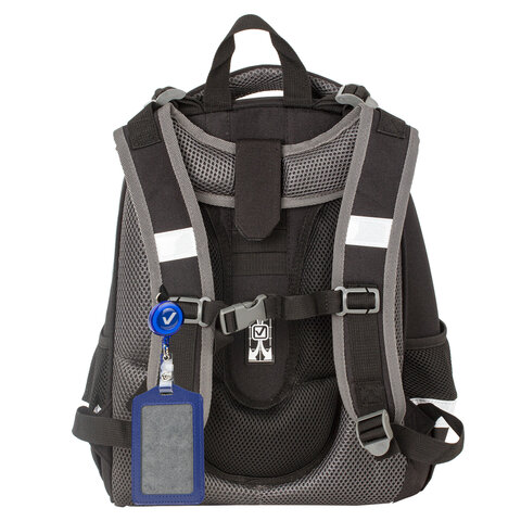Ранец BRAUBERG PREMIUM, 2 отделения, с брелоком, для мальчиков, «U. F. O», 38×29х18 см