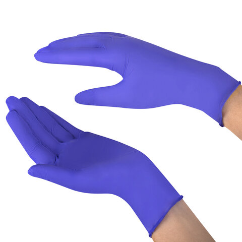 Перчатки нитриловые смотровые SFM Supersoft N135100 пар (200 шт. )размер M (средний)фиолетовые