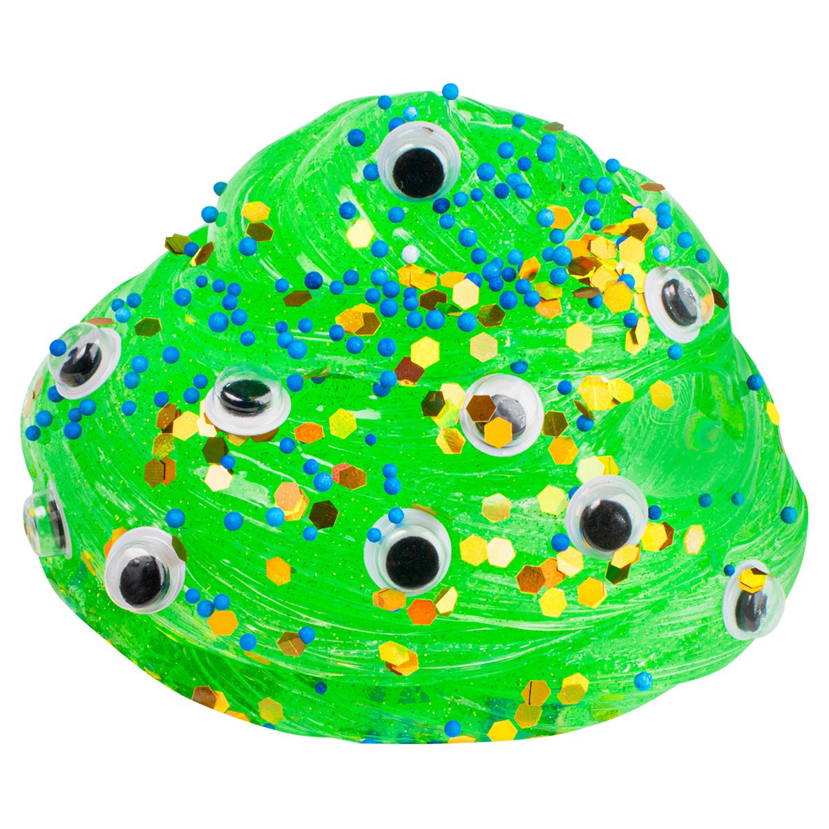 Слайм с добавками для замешивания Slime «Emoji. Влад А4», оранжевый/ зеленый/желтый, 110г, ассорти