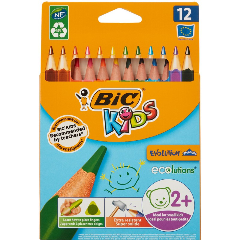 Карандаши цветные BIC Evolution 12 цветов