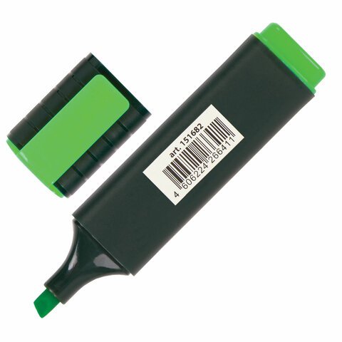 Текстовыделитель BRAUBERG «ORIGINAL», ЗЕЛЕНЫЙ, линия 1-5 мм