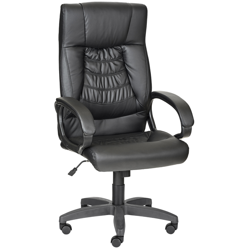 превью Кресло руководителя Olss «Хилтон», кожзам черный, механизм качания