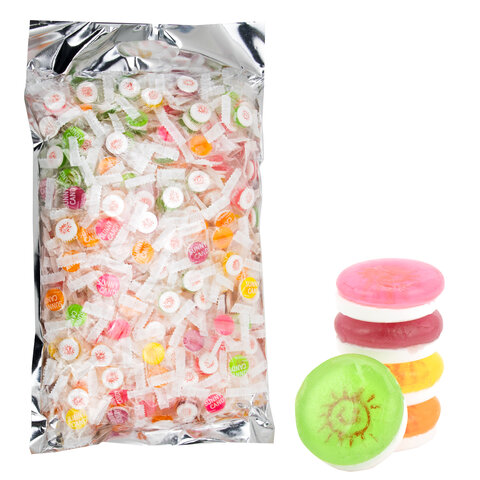превью Карамель леденцовая SUNNY CANDYмикс вкусов с аскорбинкойв индивидуальной упаковке1000 г