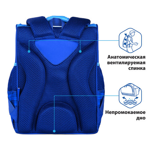 Ранец ПИФАГОР BASIC, с эргономичной спинкой, «Racing car», 35×28х18 см