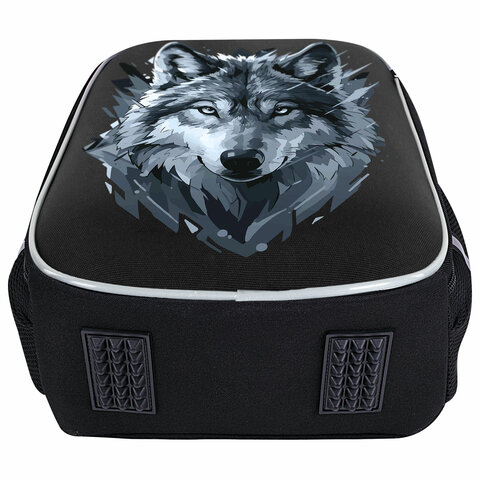 Ранец BRAUBERG LIGHT, 1 отделение, с брелком, Gray wolf, 36×26х13 см