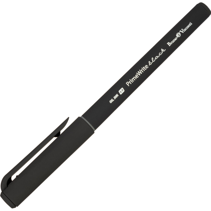 Ручка шариковая неавтомат. PrimeWrite. Basic. Black маслян,1мм, син 20-0295/04