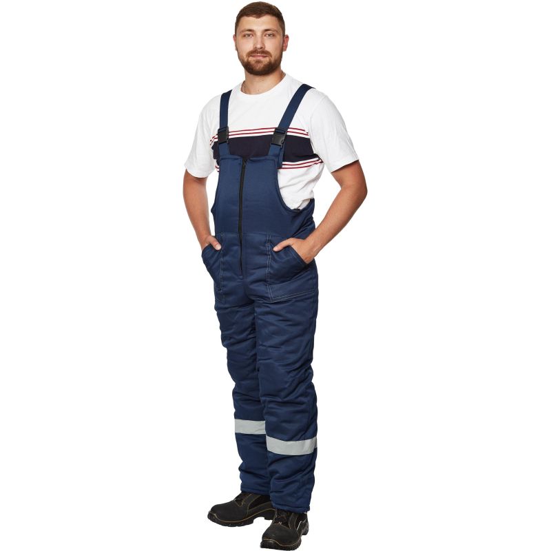 Полукомбинезон рабочий зимний м з32-ПК син смес 44-46 182-188 (Арсенал-СП)