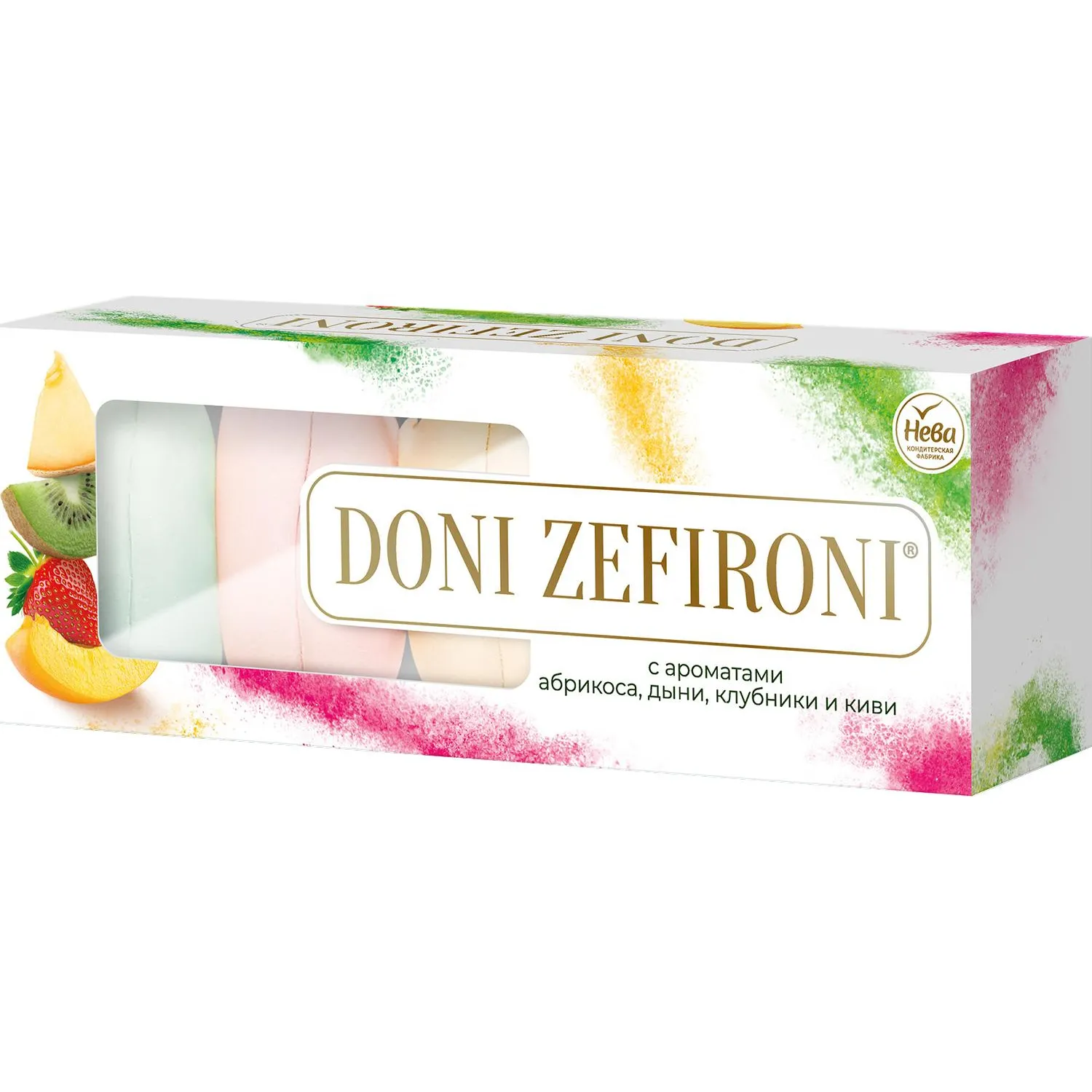Зефир DONI ZEFIRONI Нева ароматизированный ассорти, 210г