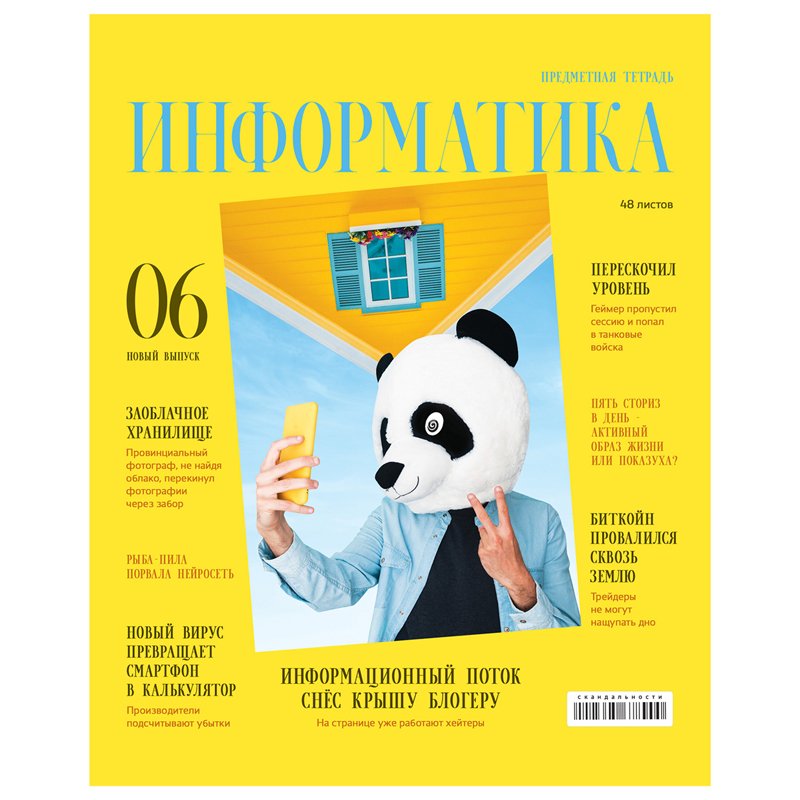 превью Тетрадь предметная 48л. BG «Скандальности» - Информатика, глянцевая ламинация