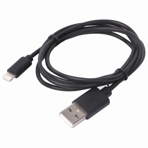 Кабель USB 2.0-Lightning, 1 м, SONNEN, медь, для передачи данных и зарядки iPhone/iPad