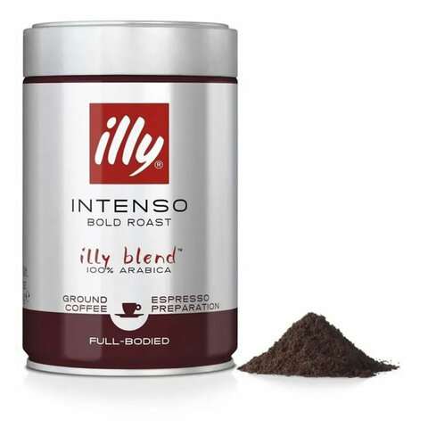 Кофе молотый ILLY «Intenso» ИТАЛИЯ, 250 г, жестяная банка