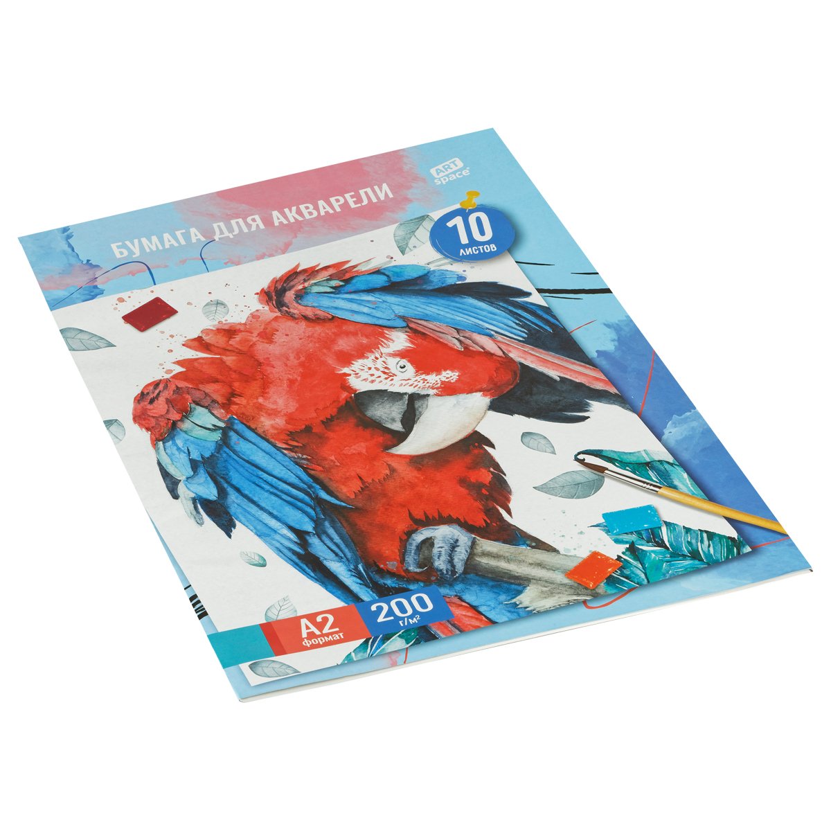 Папка для акварели, 10л., А2, ArtSpace «Ара», 200г/м2