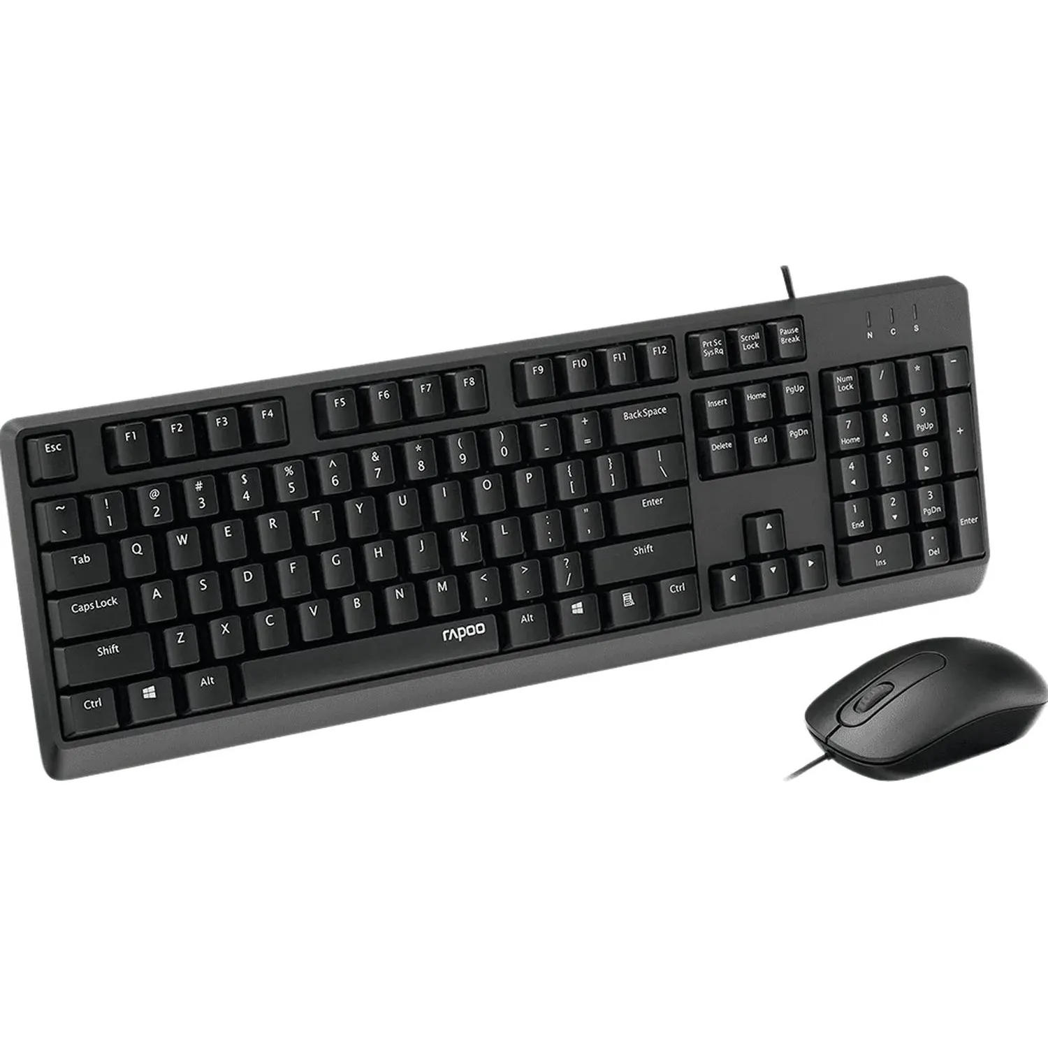 Комплект проводной клавиатура и мышь Rapoo X130PRO